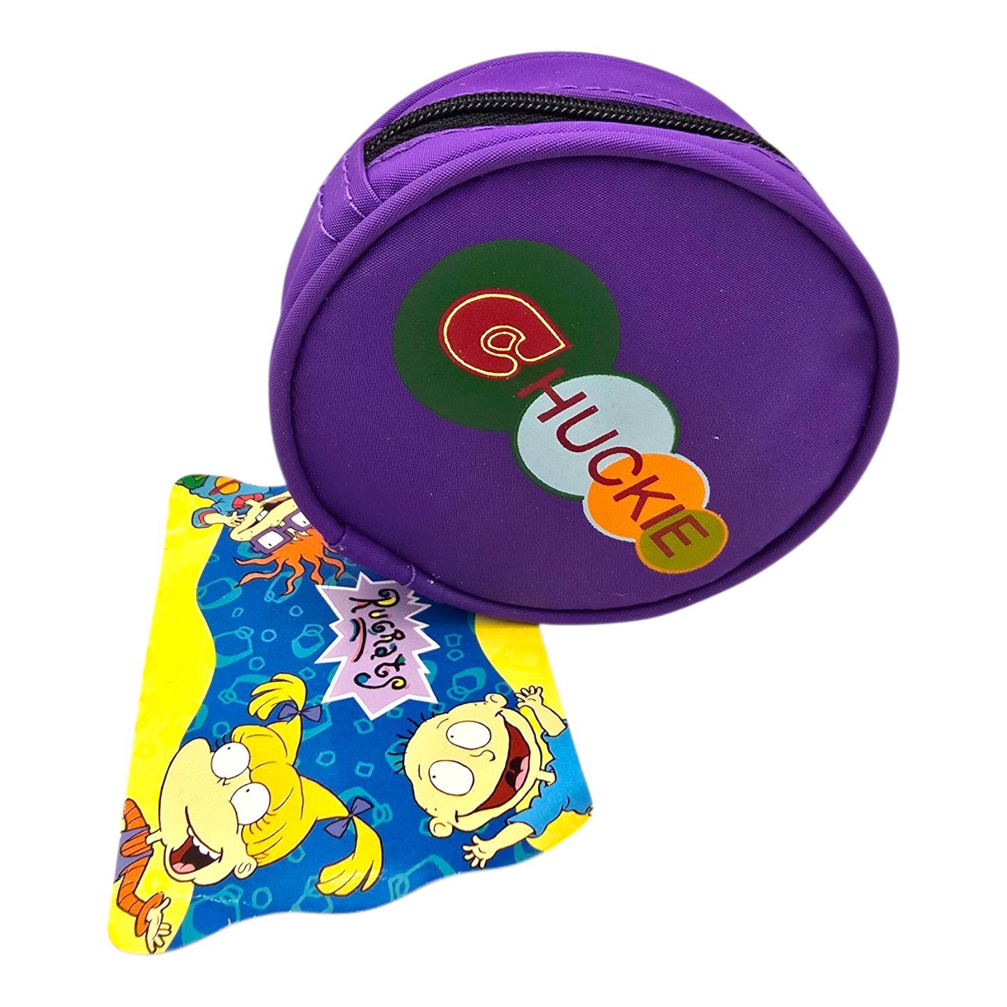 Monedero redondo vintage Rugrats Morado Carlitos