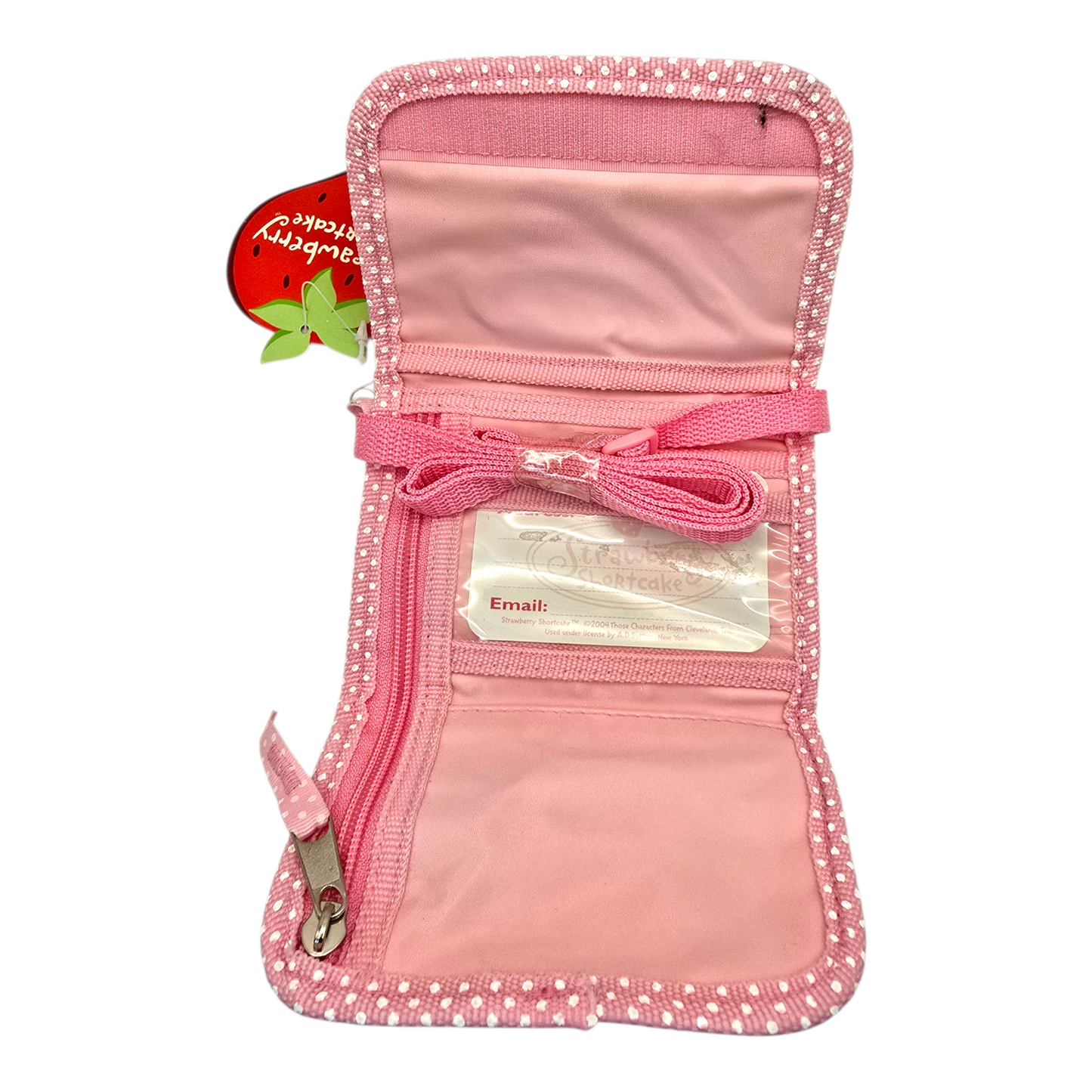 Crossbody Cartera Monedero Vintage Rosita Fresita Strawberry Shortcake rosa