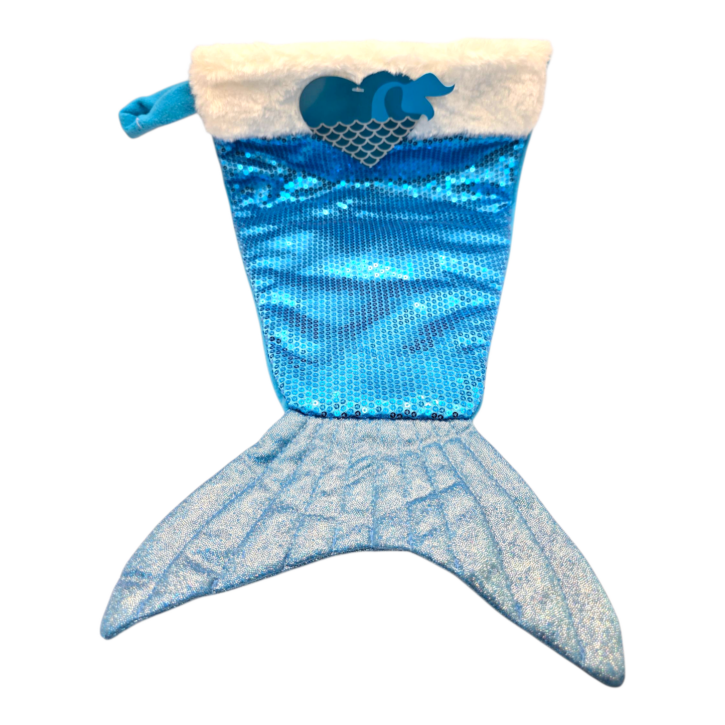 Bota Navideña Cola de Sirena Vintage de lentejuela 40 cms aprox