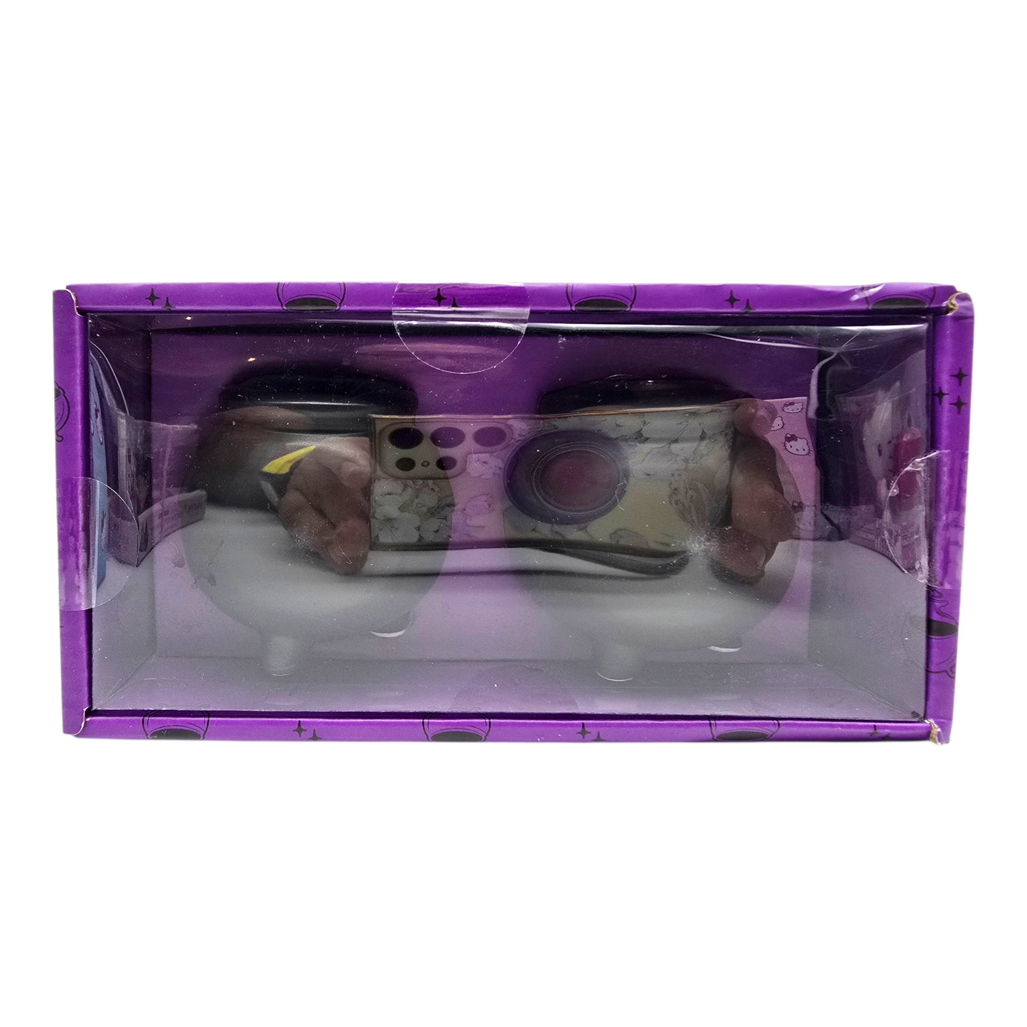 Set Salero y Pimentero Halloween calderos mate