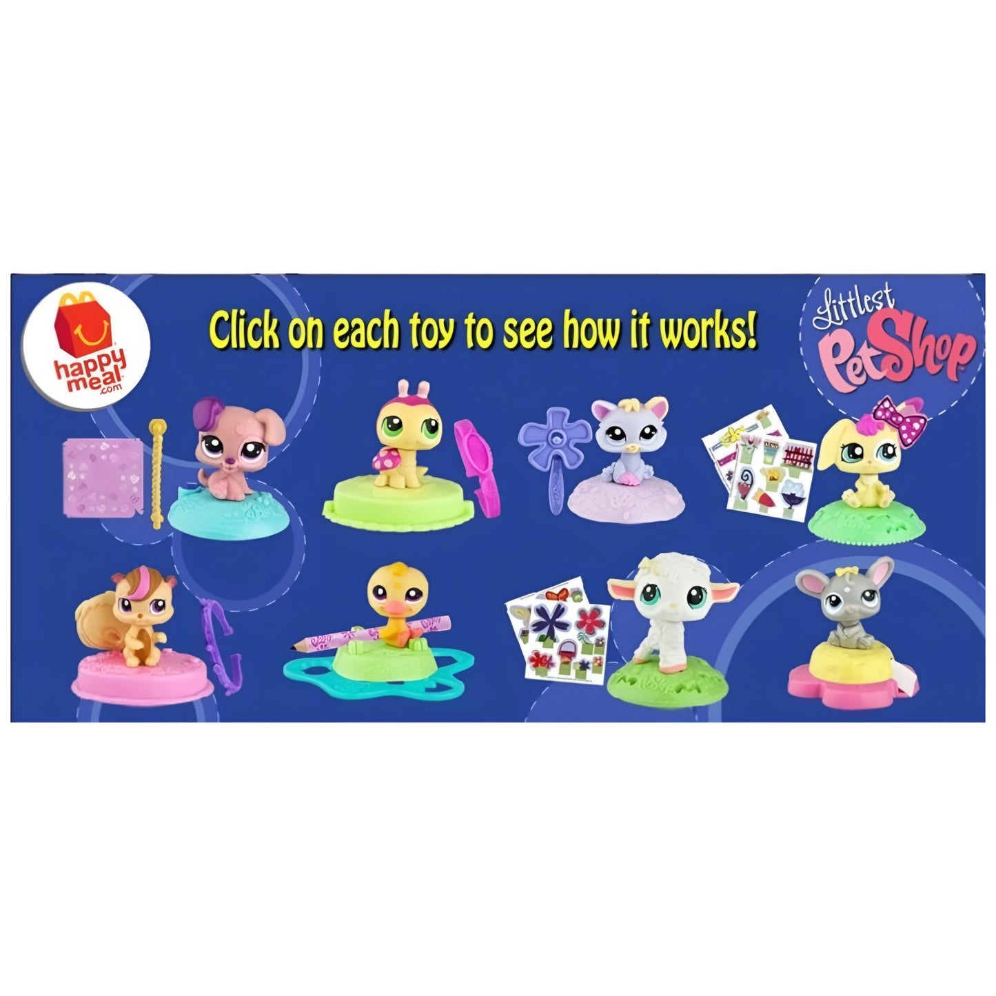 McDonald's Happy Meal Littlest pet shop año 2011