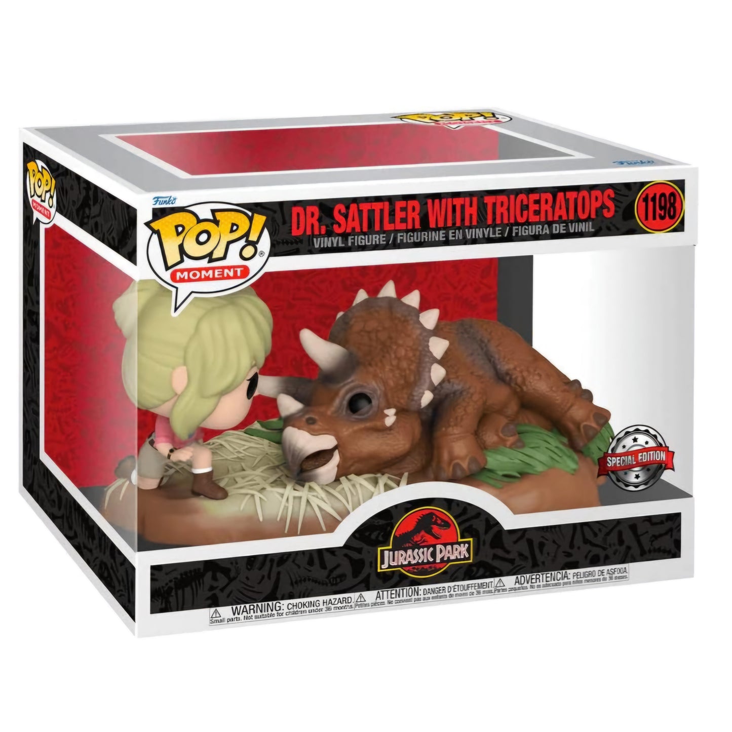 Funko Jurassic Park- Dr. Sattler & Triceratops #1198