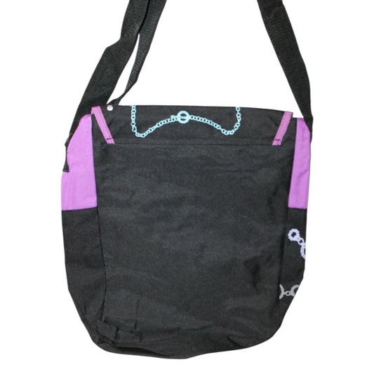 Años 2000s Hannah Montana Vintage Crossbody Bolso con cierre y velcro 39x35 cms aprox