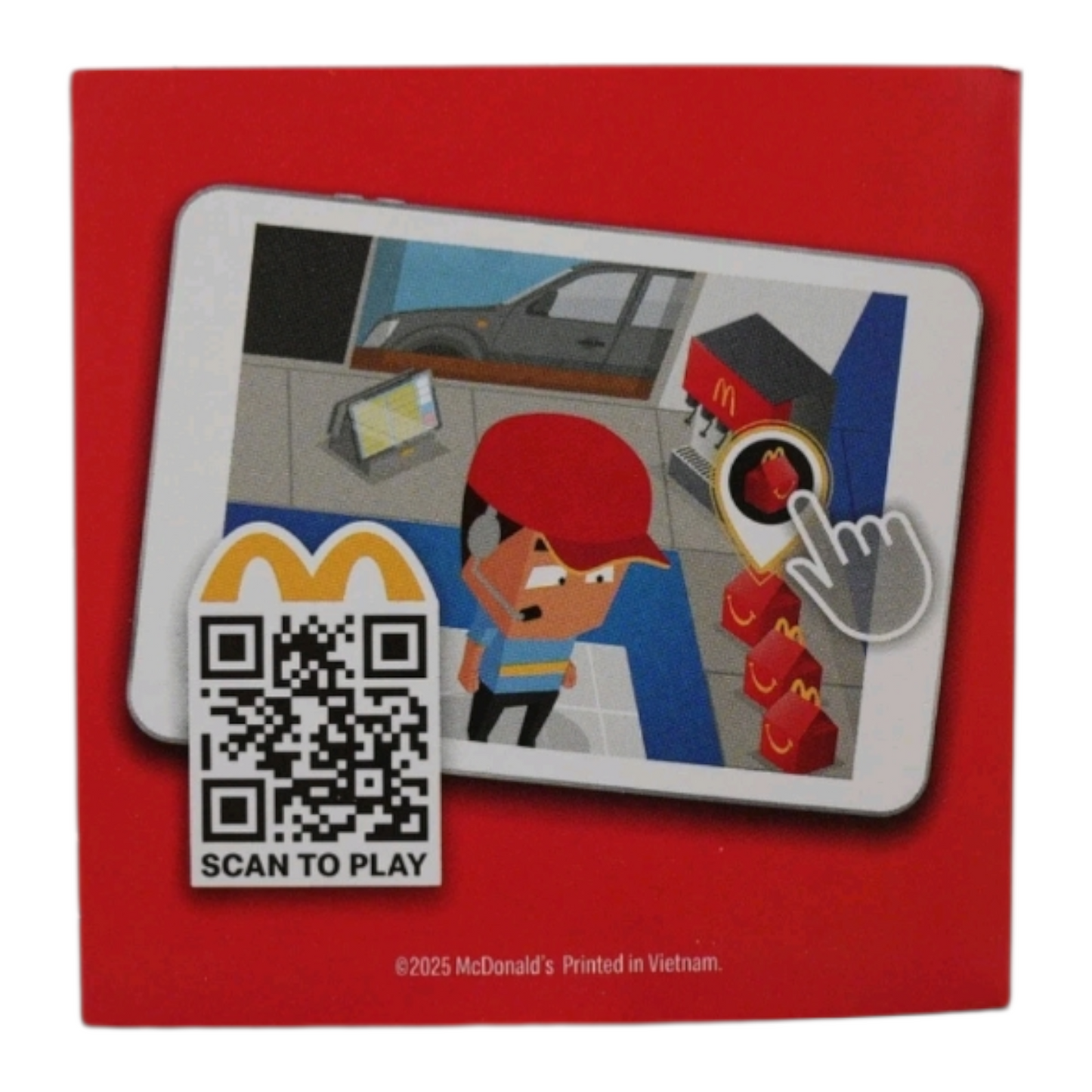 Lil' McDonald's Happy Meal año 2025 cajita feliz roja mini modelo #3 Nuevas