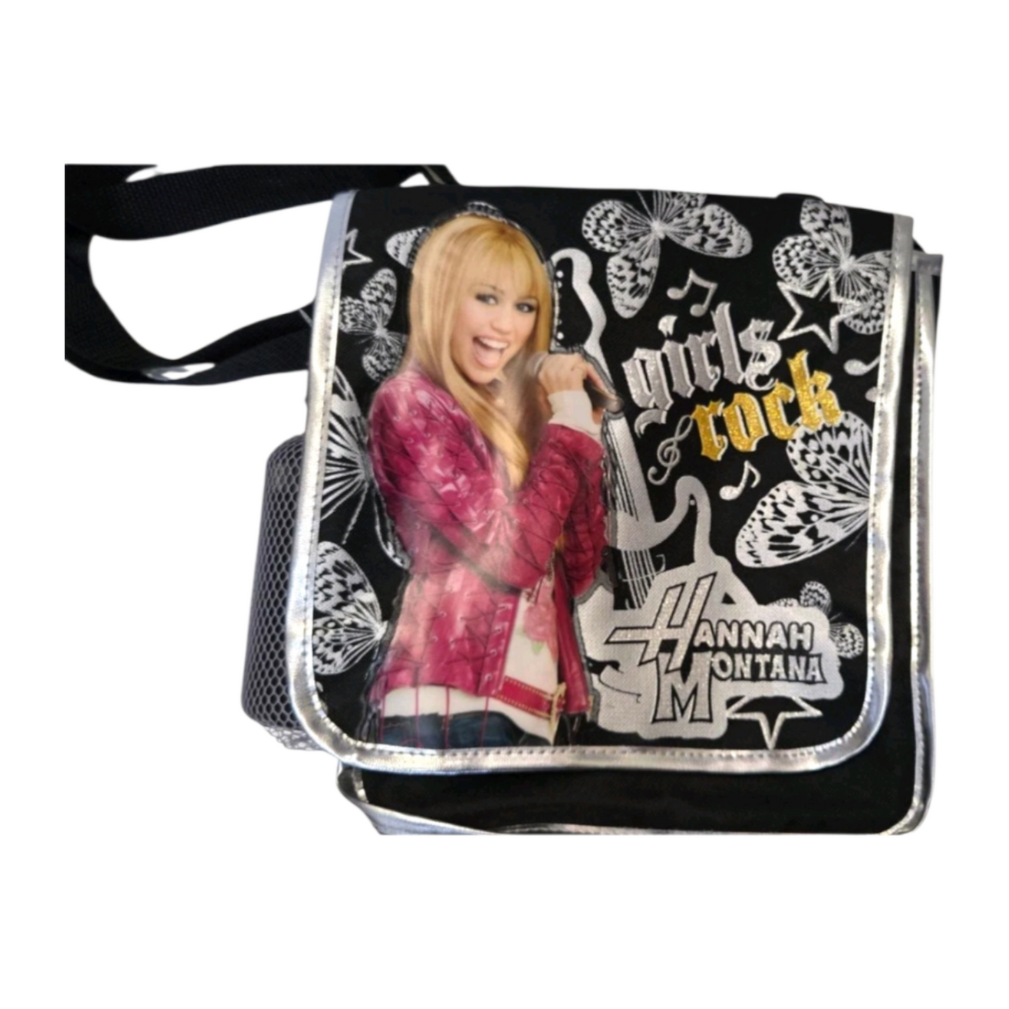 Años 2000s Hannah Montana Vintage bolso 22x24x9 cms aprox