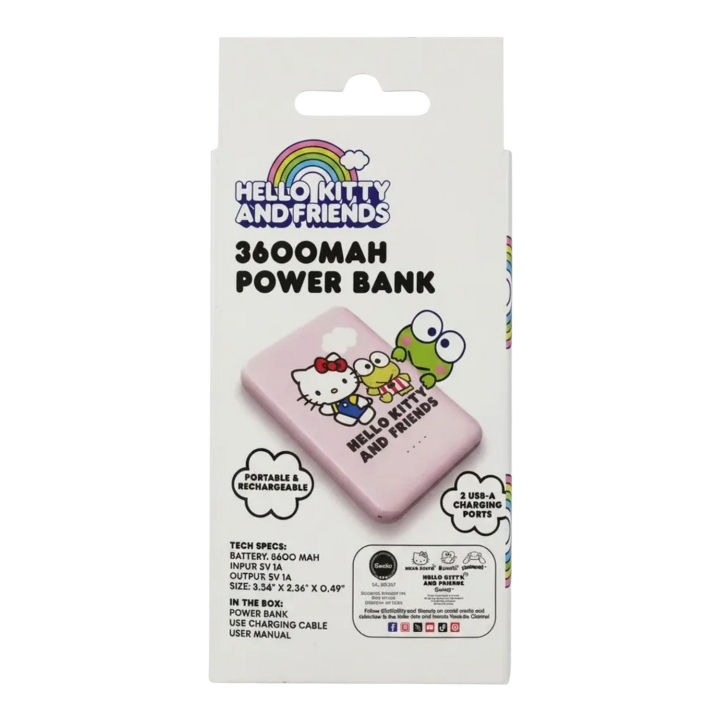 Sanrio Hello Kitty & Friends 3600mAh Power Bank