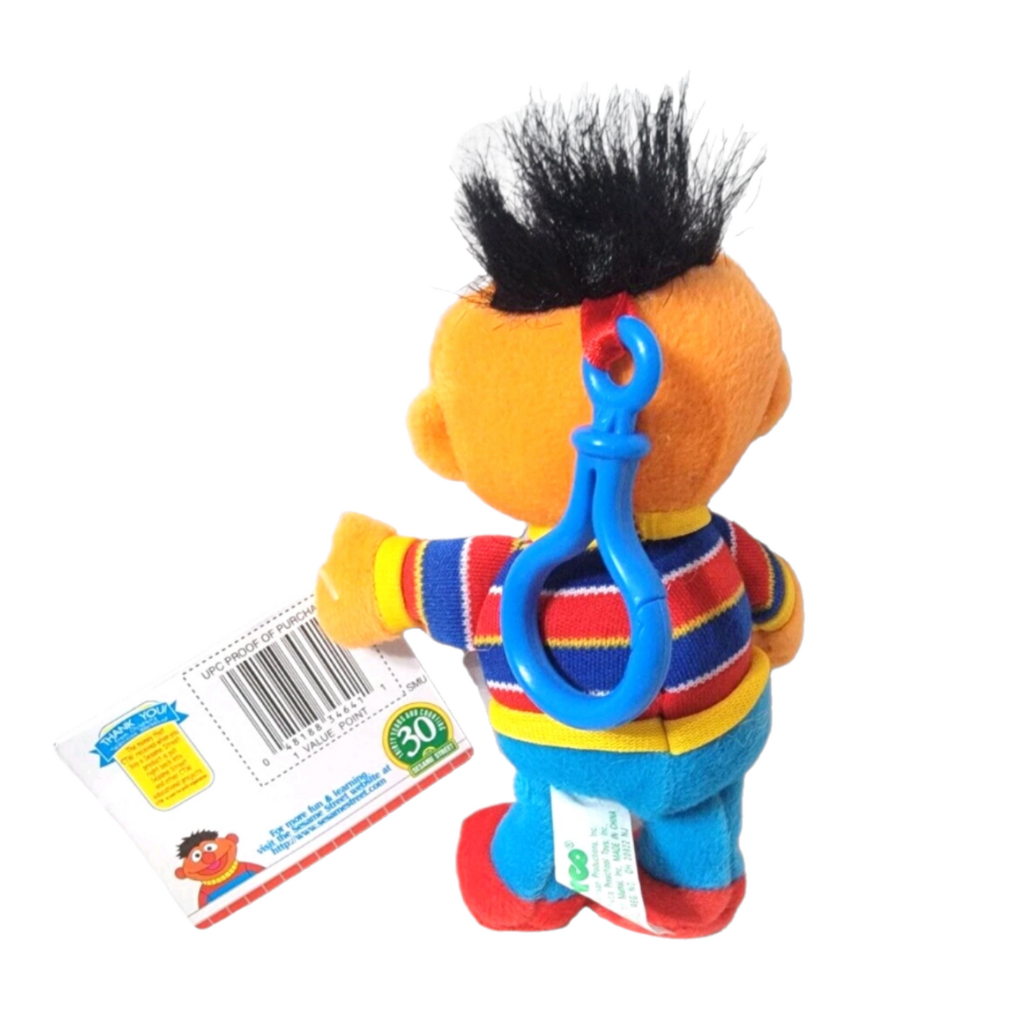 Llavero Bean bag Tyco Enrique Ernie Vintage Plaza Sésamo año 1997 Sesame Street