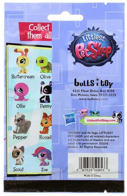 Blind bag bolsa sorpresa 1 pz aleatoria Littlest Pet Shop borrador rompecabezas