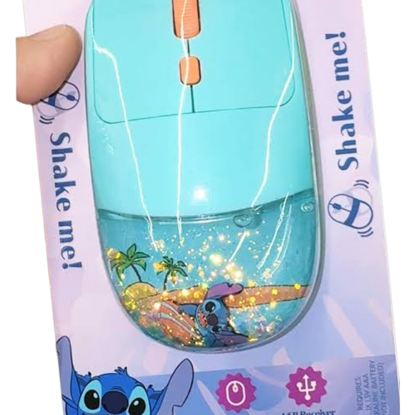 Mouse inalámbrico de Agua Stitch water shaker