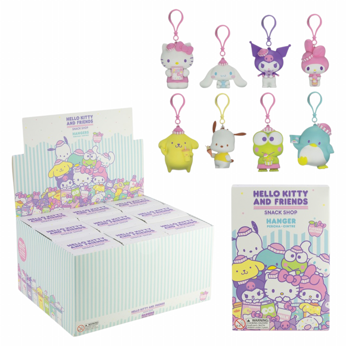Hot Topic Hello Kitty and Friends llaveros terciopelo Snack shop Blind Box / Bag - Bolsa Sorpresa Aleatoria 1 pz