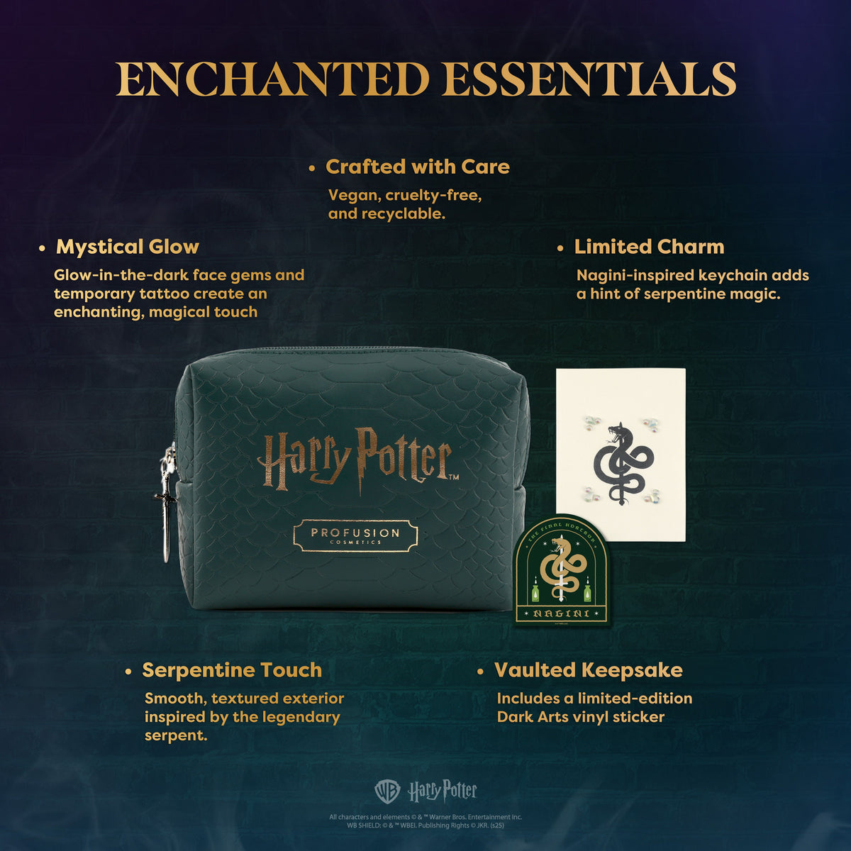 ⚠️ PREVENTA Maquillaje Harry Potter Dark arts cosmetiquera con body gems
