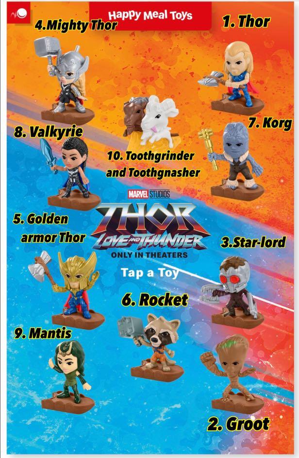 McDonald's Happy Meal año 2022 Thor love and thunder