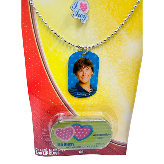 Años 2000s High school Musical Vintage Collar Fantasía con Lip gloss (tiene muchos años, no usar, pero puedes rellenarlo)