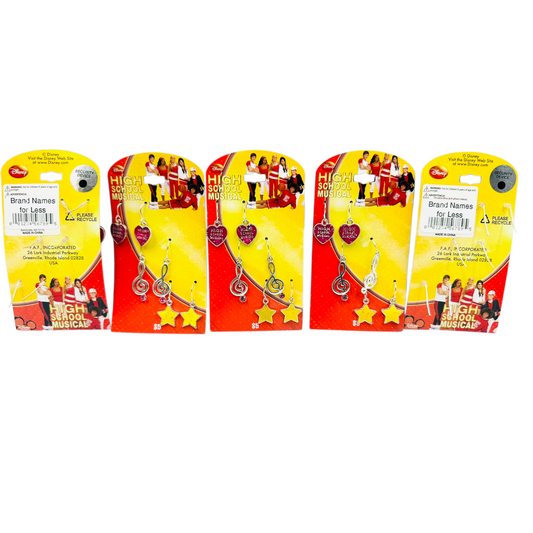 Años 2000s High school Musical Vintage Aretes Fantasía c/u