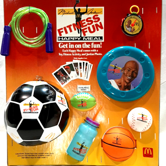 McDonald's Happy Meal Michael Jordan Fitness Fun año 1991