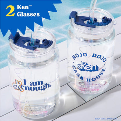 Barbie x Dragon Glassware Vasos de Vidrio Barbie The Movie I Am Kenough 480 ml Set de 2
