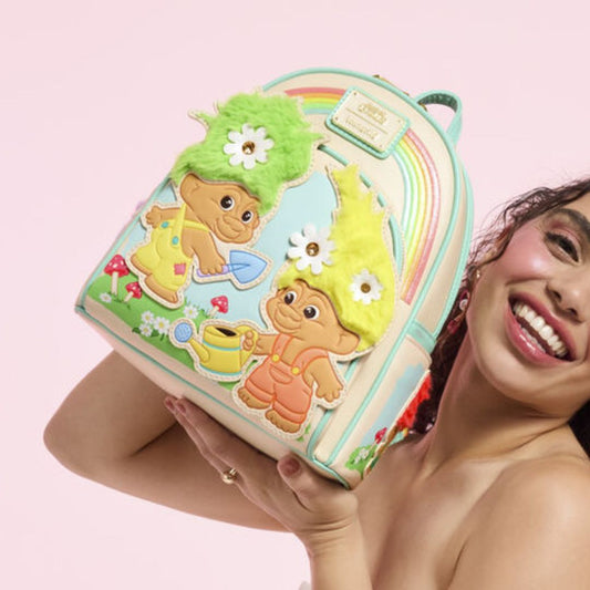 PREVENTA Mini Backpack mochilita Loungefly TROLLS (enviamos a partir de la prox semana)