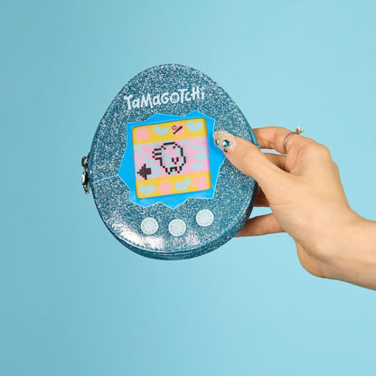 Pouch monedero Tamagotchi x Cakeworthy Azul