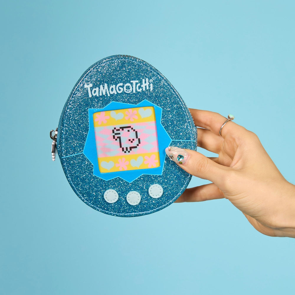 Pouch monedero Tamagotchi x Cakeworthy Azul