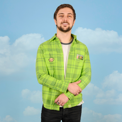 Camisa de franela unisex Teletubbies x Cakeworthy