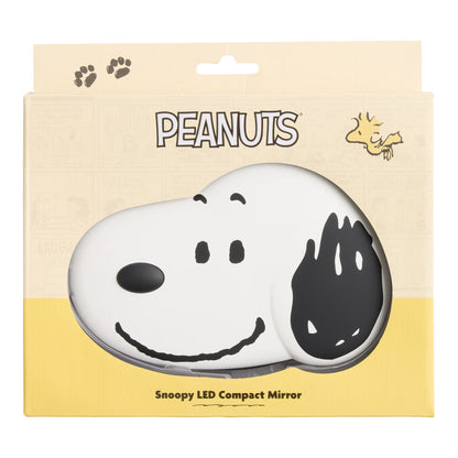Impressions Vanity Snoopy Peanuts Espejo portátil. Con luz led touch y aumento. Recargable