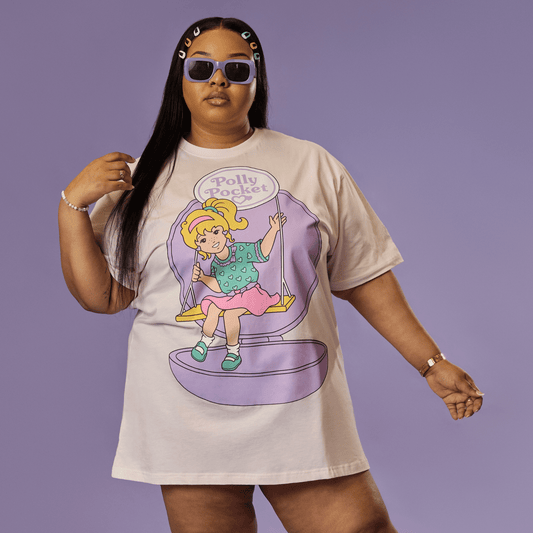 ⚠️PREVENTA IMPORTACIÓN Canadá Cakeworthy Polly Pocket Shirt Dress Bluson/Vestido Se enviará aprox 15-20 días habiles después de su compra (oversized)