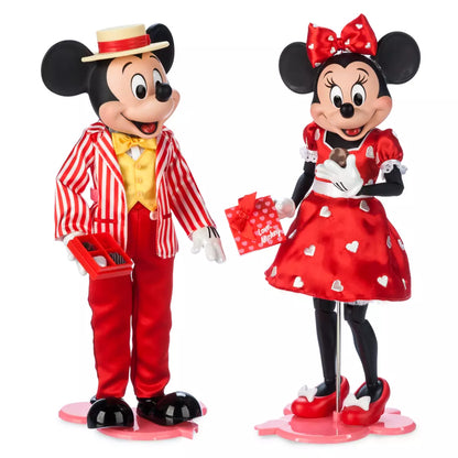 Muñecos edición limitada Valentines Mickey and Minnie Disney store