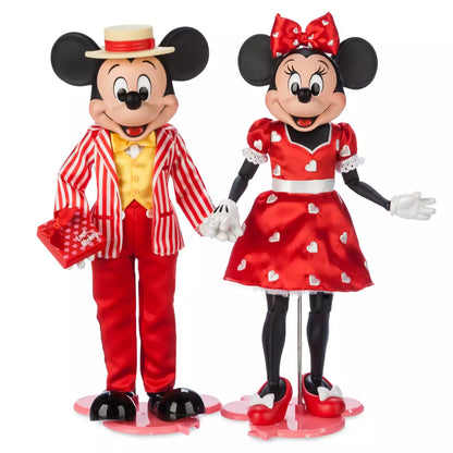 Muñecos edición limitada Valentines Mickey and Minnie Disney store