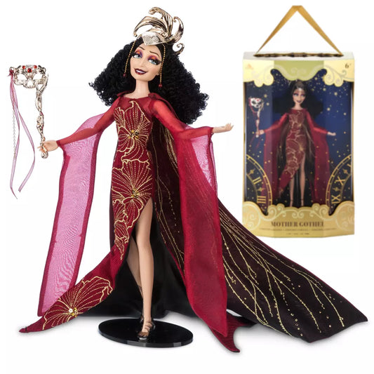 ⚠️PREVENTA IMPORTACIÓN Mother Gothel Limited Edition – Tangled – Disney Designer Collection Midnight Masquerade Series – Fashionably Late – 12'' Se enviará aprox 10-15 días habiles después de su compra
