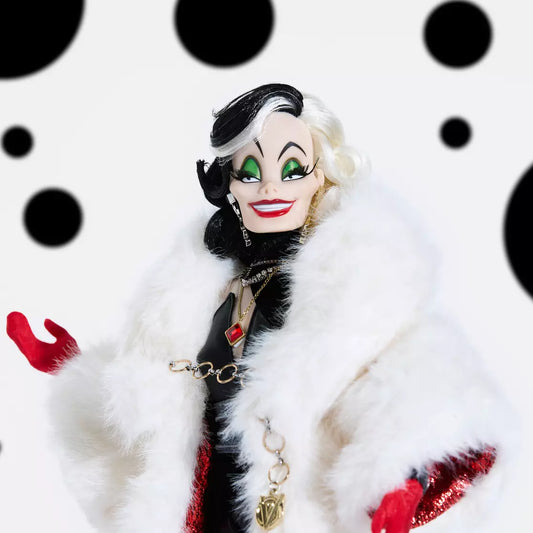 ⚠️PREVENTA IMPORTACIÓN Cruella De Vil Limited Edition –101 Dalmatians 65th Anniversary – Limited Edition – 16'' Se enviará aprox 10-15 días habiles después de su compra