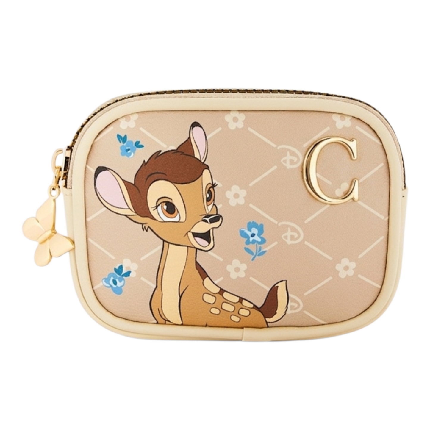Bambi Monedero Estuche multiusos pequeño Bolsita 11x8 aprox Letra inicial C
