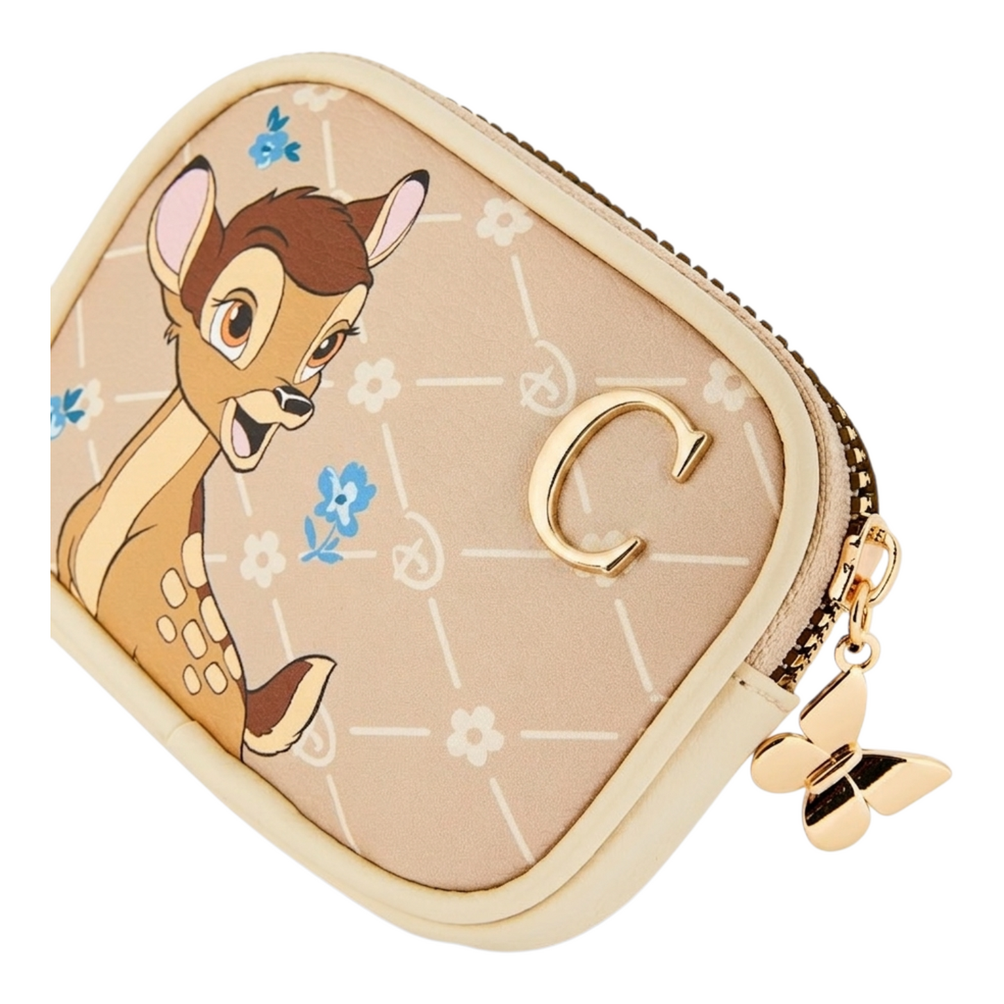Bambi Monedero Estuche multiusos pequeño Bolsita 11x8 aprox Letra inicial C