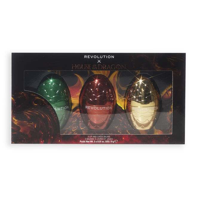 Set de 3 Bálsamos para Labios y Mejillas Dragon Egg x Revolution