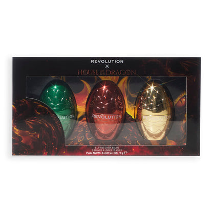 Set de 3 Bálsamos para Labios y Mejillas Dragon Egg x Revolution