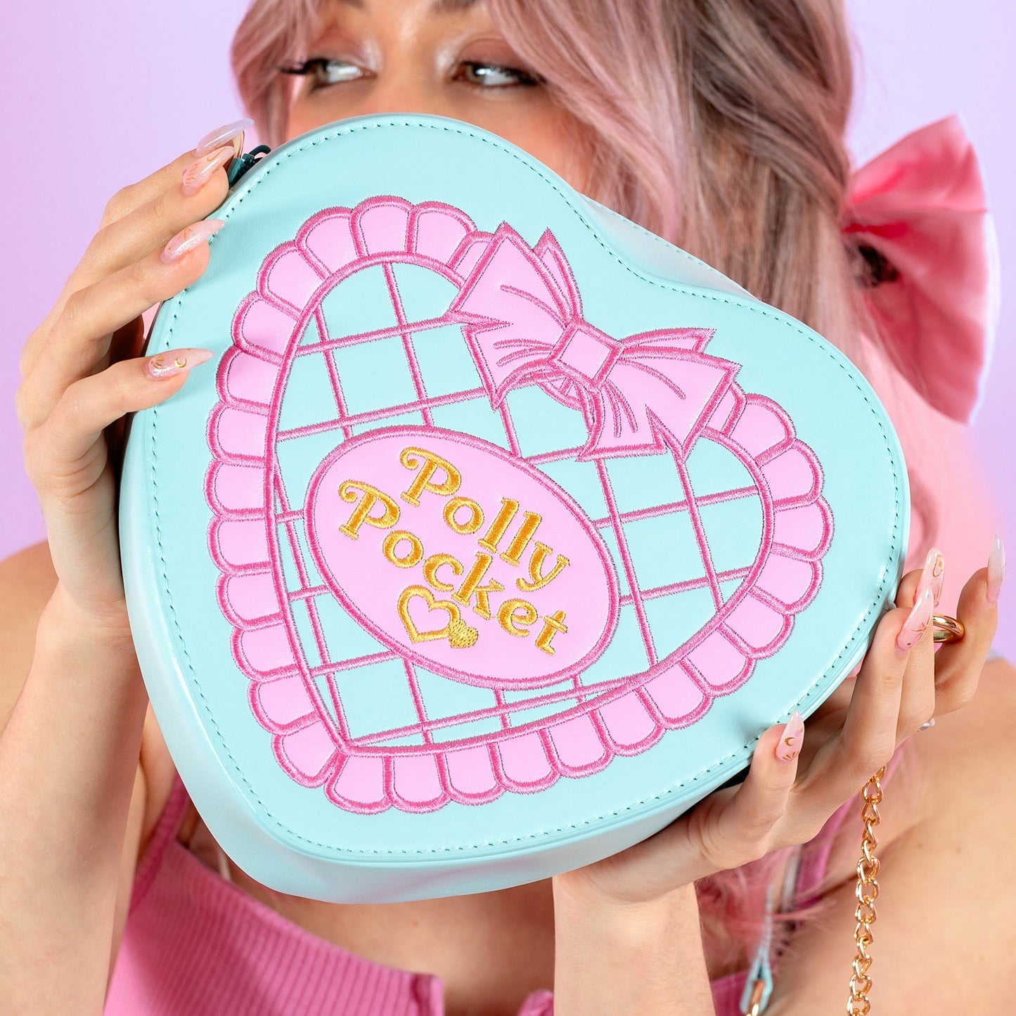 Bolso Crossbody Polly Pocket Corazón x Cakeworthy ENVÍO GRATIS