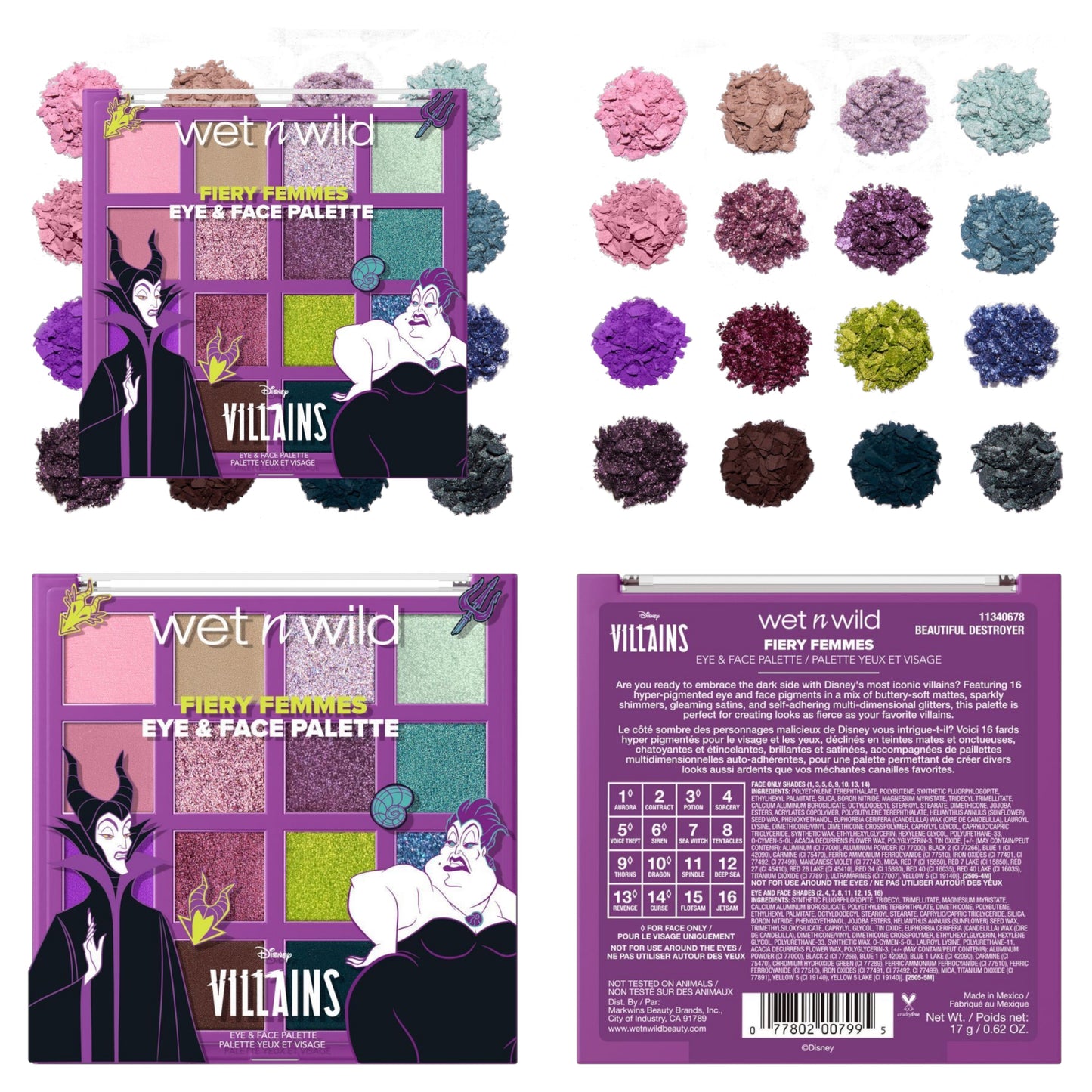 ⚠️ PREVENTA Maquillaje Disney Villains Beautiful destroyer