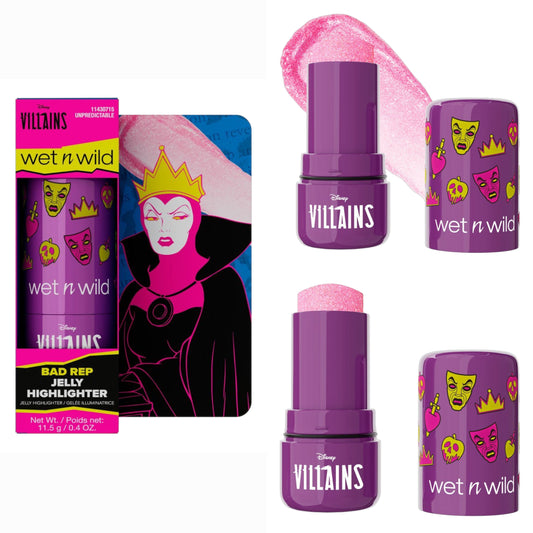 ⚠️ PREVENTA Maquillaje Disney Villains Highlighter Iluminador en barra Unpredictable