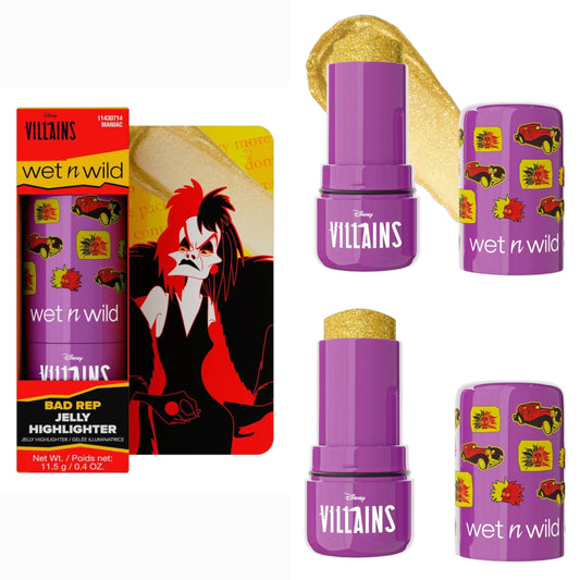 ⚠️ PREVENTA Maquillaje Disney Villains Highlighter Iluminador en barra Maniac