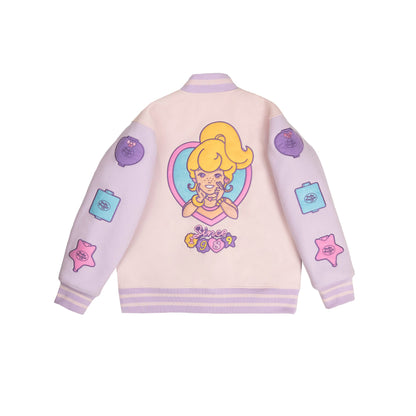 ⚠️PREVENTA IMPORTACIÓN Canadá Cakeworthy Polly Pocket Chamarra estilo varsity vintage Se enviará aprox 15-20 días habiles después de su compra (oversize)