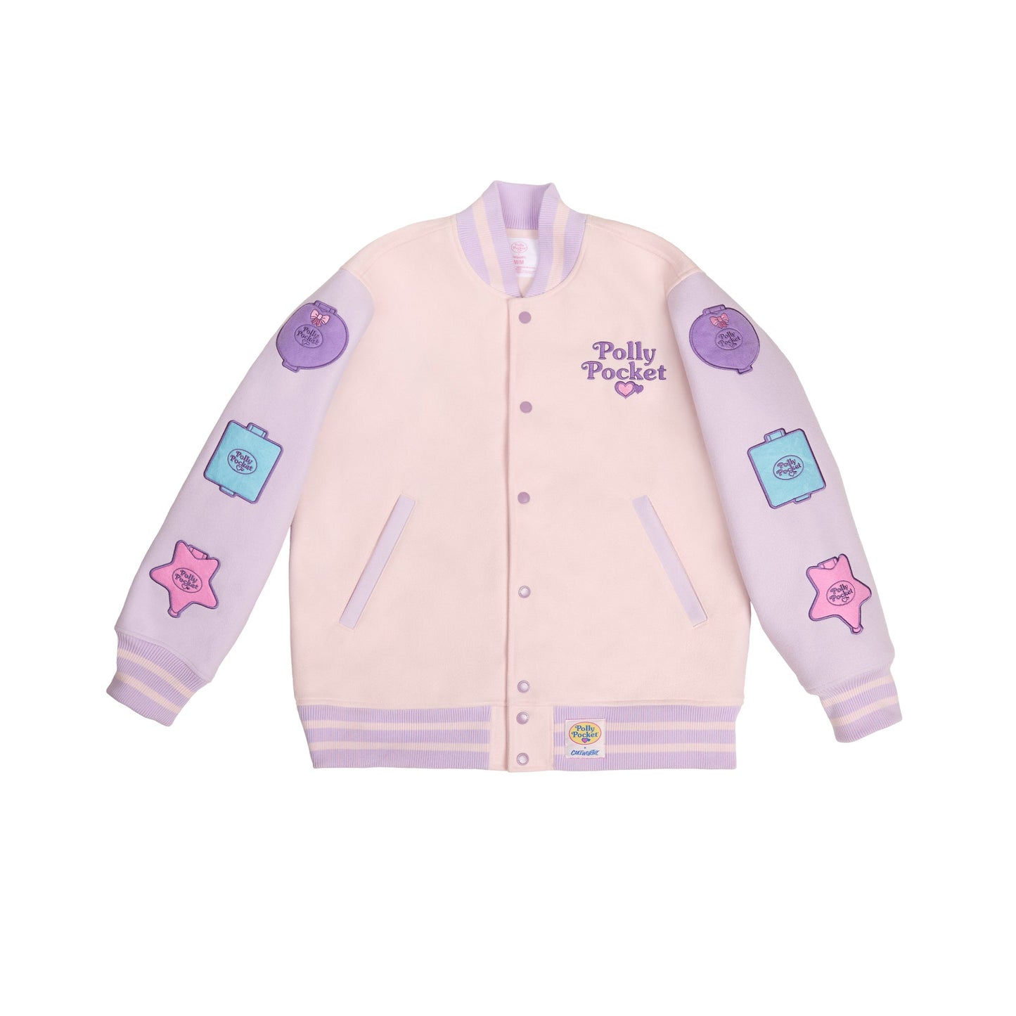 ⚠️PREVENTA IMPORTACIÓN Canadá Cakeworthy Polly Pocket Chamarra estilo varsity vintage Se enviará aprox 15-20 días habiles después de su compra (oversize)
