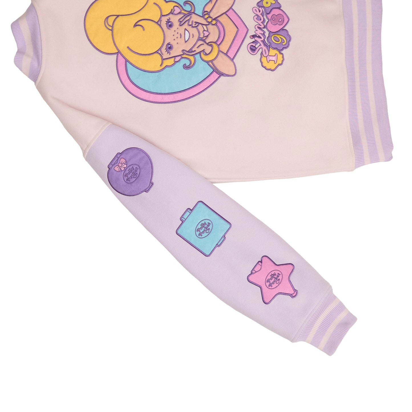 ⚠️PREVENTA IMPORTACIÓN Canadá Cakeworthy Polly Pocket Chamarra estilo varsity vintage Se enviará aprox 15-20 días habiles después de su compra (oversize)