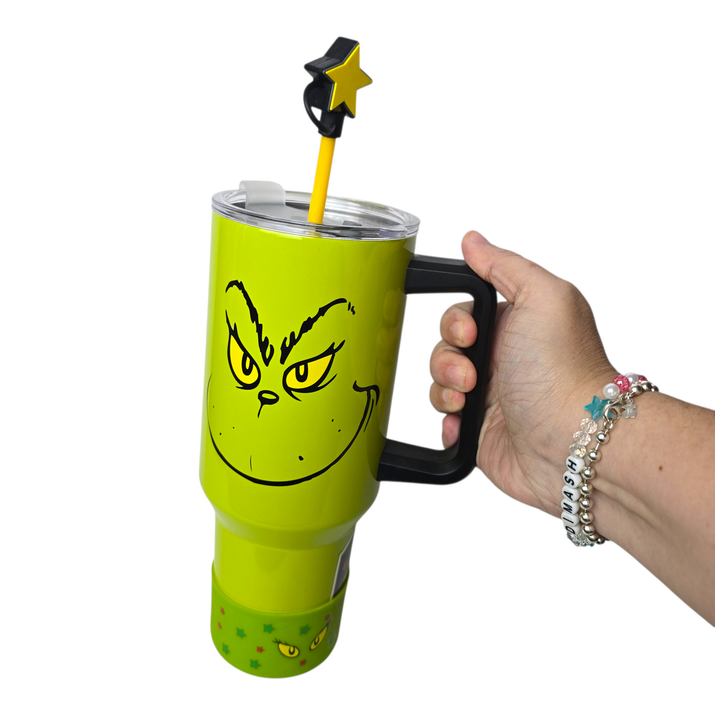 Vaso Tumbler tipo Stanley Grinch