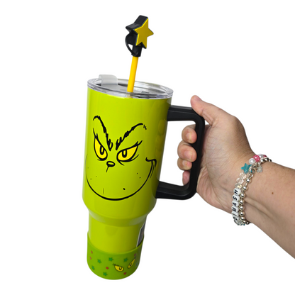 Vaso Tumbler tipo Stanley Grinch