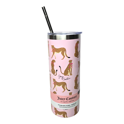 Vaso acero tumbler thermo con Popote Juicy Couture