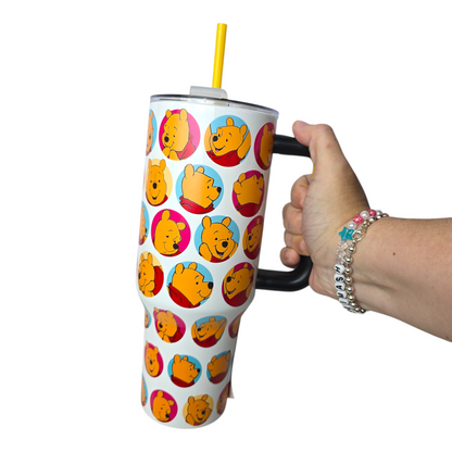 Vaso Tumbler tipo Stanley Winnie Pooh