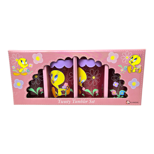 Set de 4 Vasitos acrílicos pequeños vintage Piolin Nuevos años 2000's