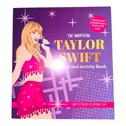 Taylor swift Libro para colorear y de Actividades con stickers (morado)