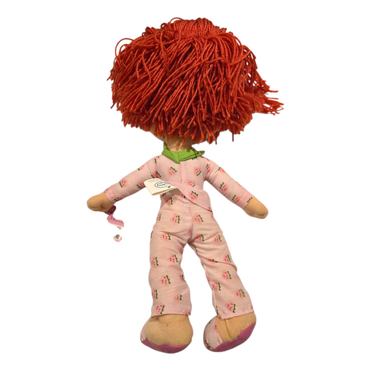 Muñeca vintage año 2004 Pijama Peluche Mediana 39 cms Rosita Fresita Strawberry Shortcake