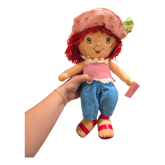 Muñeca vintage año 2004 Peluche Mediana 39 cms Rosita Fresita Strawberry Shortcake