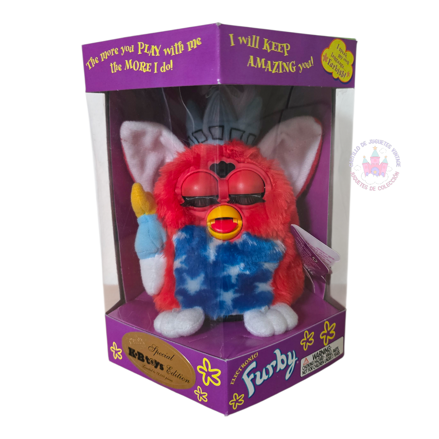 Furby Patriotic vintage original Statue of liberty Tiger Electronics NUEVO Año 1999 (sin probar) idioma inglés. (1)